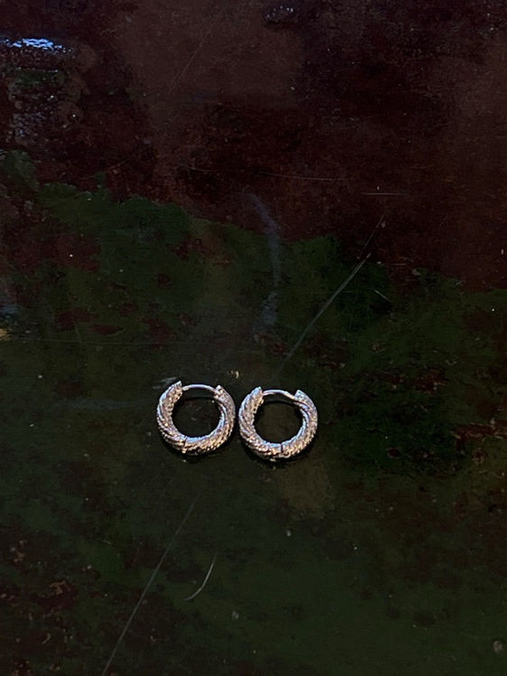 Billede af Thick silver hoop
