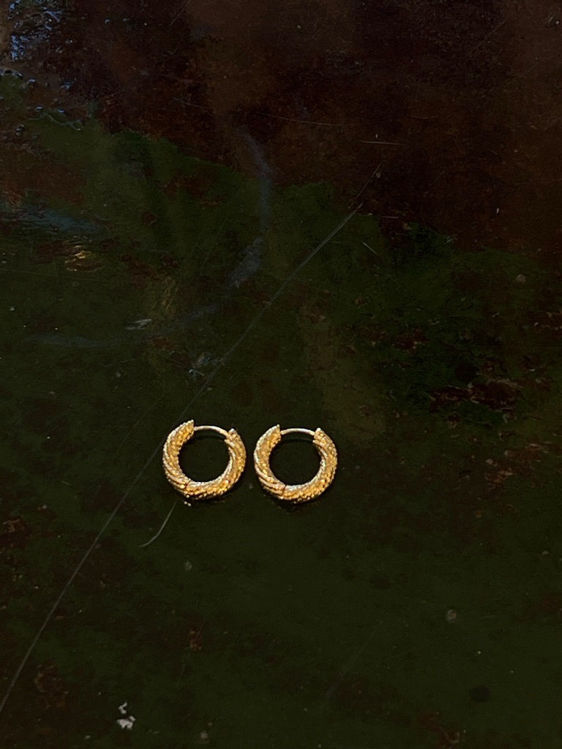 Billede af Thick golden hoop