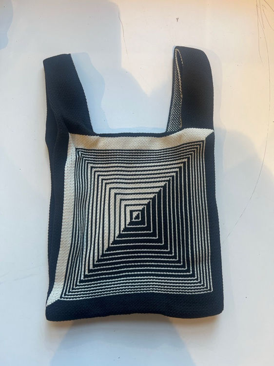 Billede af Squares knitting bag