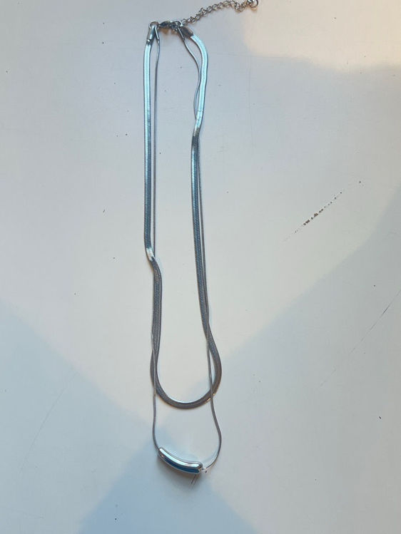 Billede af Necklace silver bone