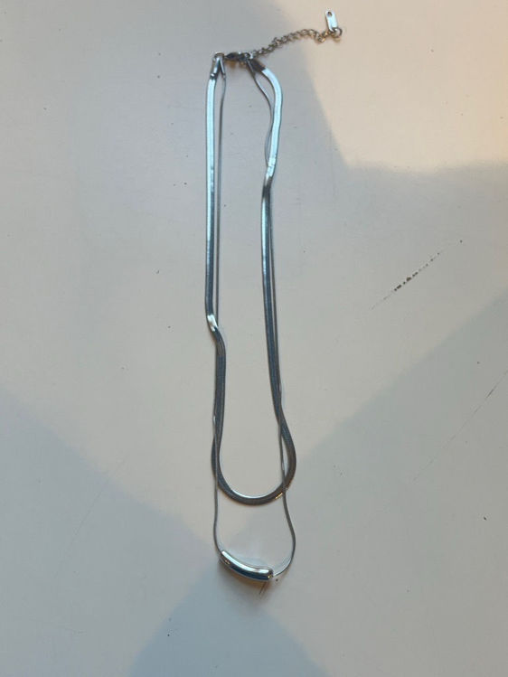 Billede af Necklace silver bone