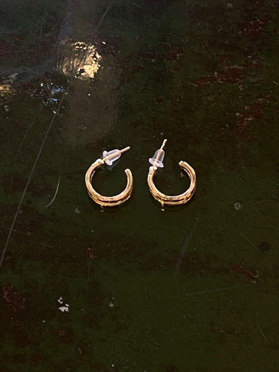 Billede af Golden double hoop
