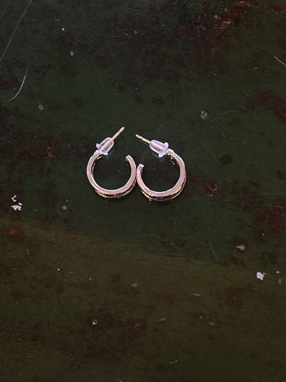Billede af Silver double hoop