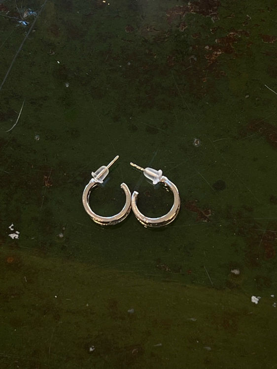 Billede af Silver double hoop