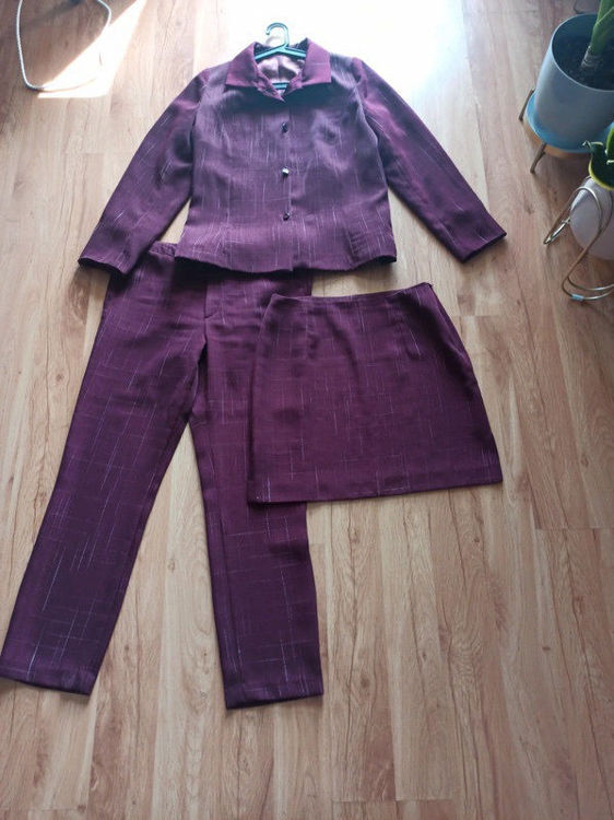 Billede af Sæt 3del purple blazer, bukser med neddel