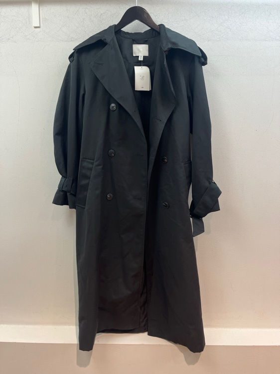 Billede af H&M sort trenchcoat