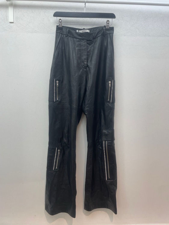 Billede af Oval square leather pants