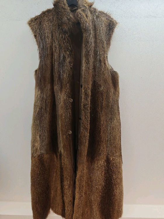 Billede af Lang pels vest Vintage