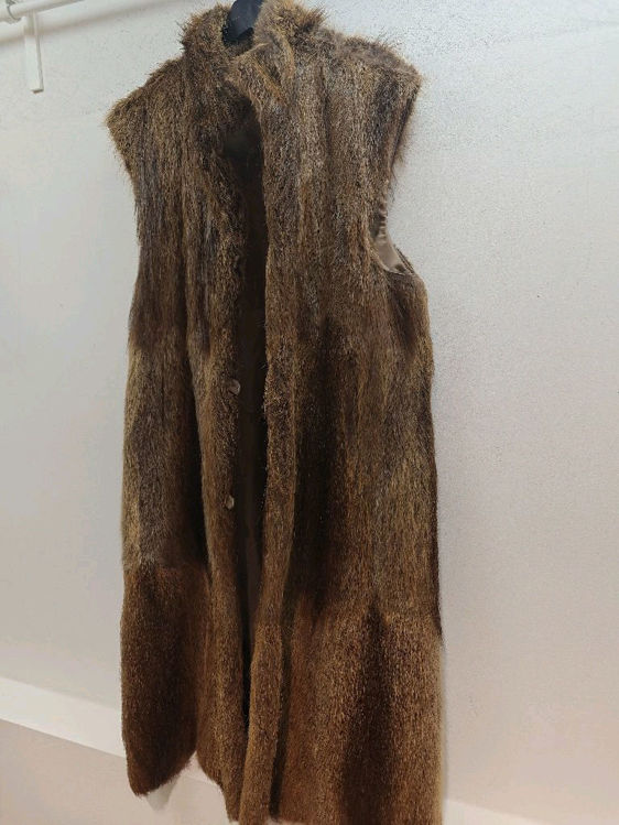 Billede af Lang pels vest Vintage