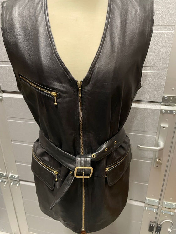 Billede af Skindvest, Black Basis