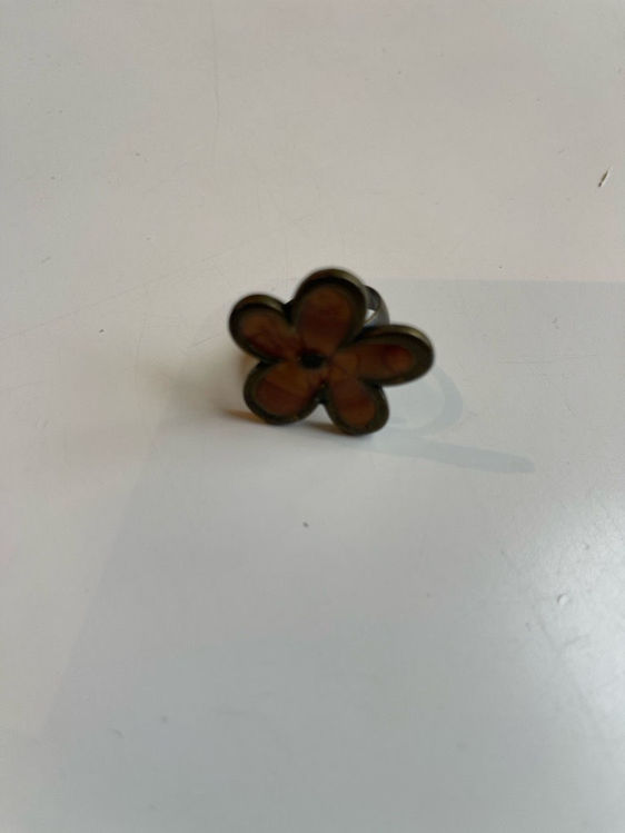 Billede af Ring - brun blomst