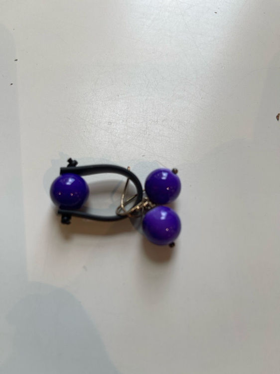 Billede af Lilla ring og øreringe
