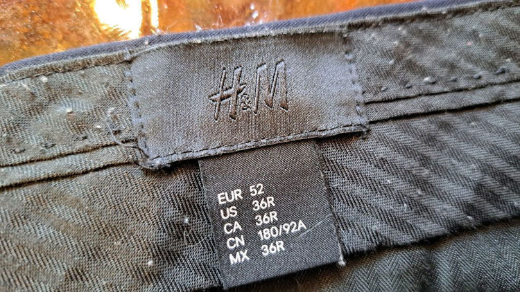 Billede af Mørkeblå habitbukser // H&M