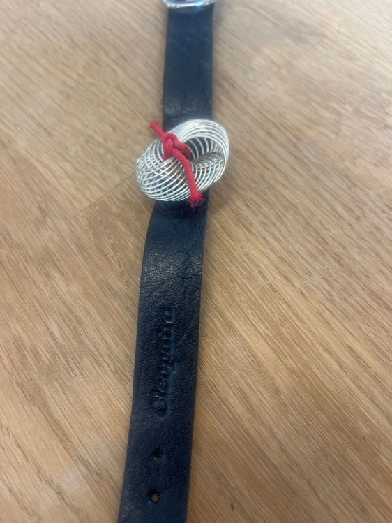 Billede af Cleopatra læder armbånd med sølv