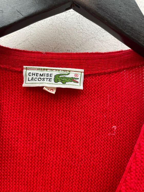 Billede af Vintage Lacoste uld cardigan