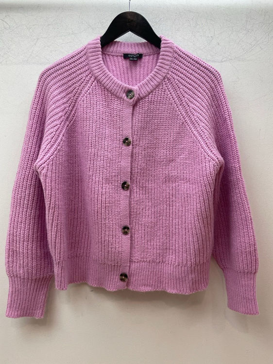 Billede af Lyserød strik cardigan