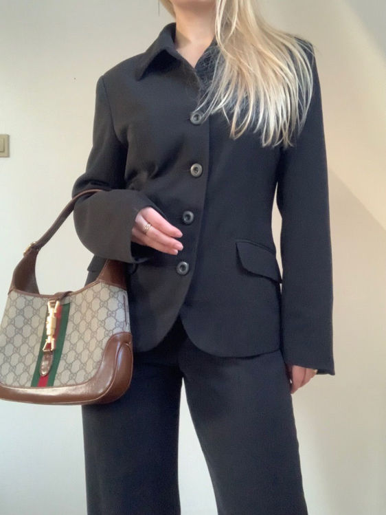 Billede af Sæt sort bukser med blazer