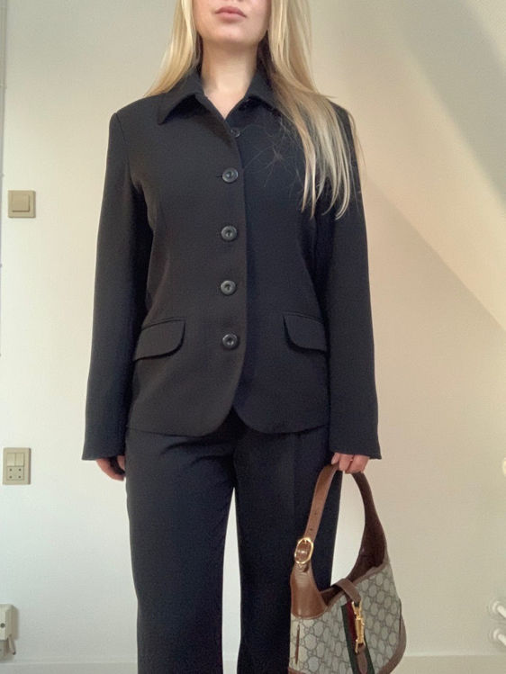 Billede af Sæt sort bukser med blazer