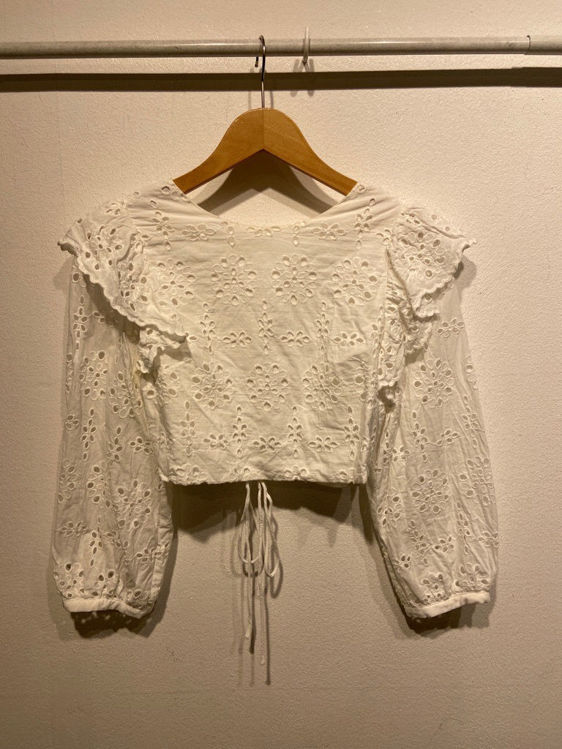 Billede af Cropped blonde top Zara