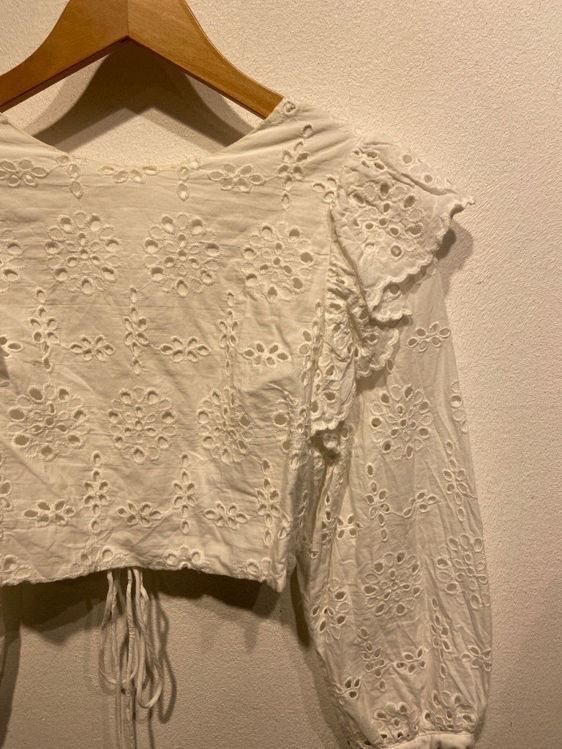 Billede af Cropped blonde top Zara