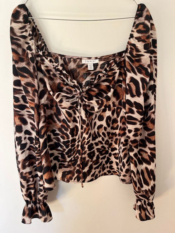 Billede af Top shop vintage leopard bluse