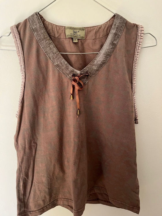 Billede af Staff vintage top lys brun