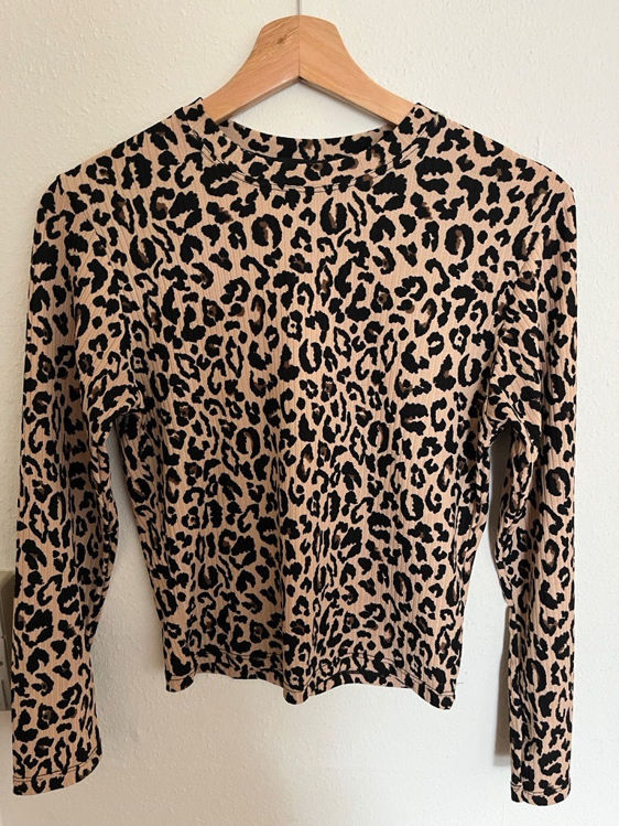 Billede af Vintage leopard bluse 