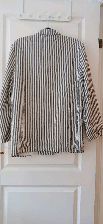Billede af Brændte, stribet blazer