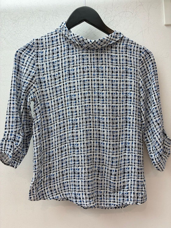Billede af Hvid og blå bluse Zara