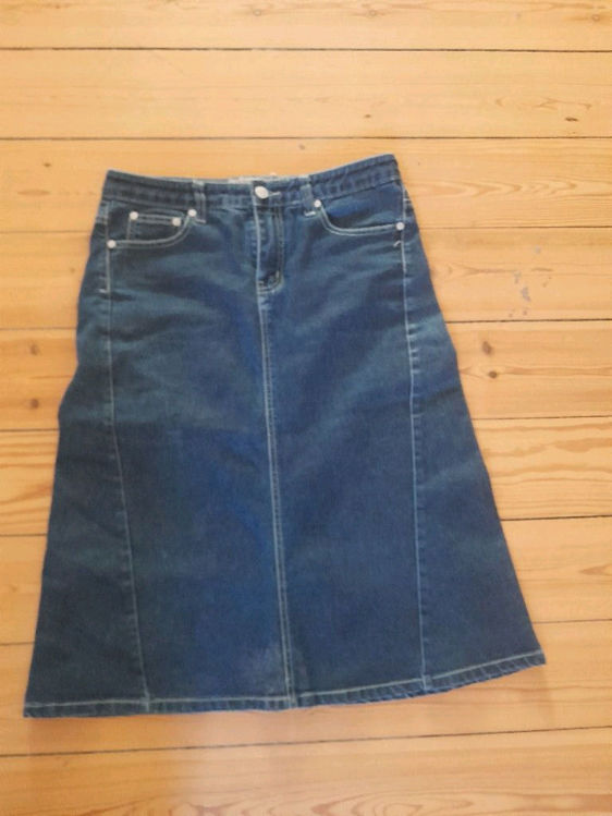 Billede af Jeans vint. Nederdel blå 