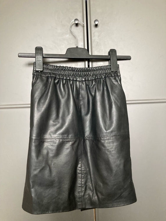 Billede af MSCH XS leather skirt with pockets