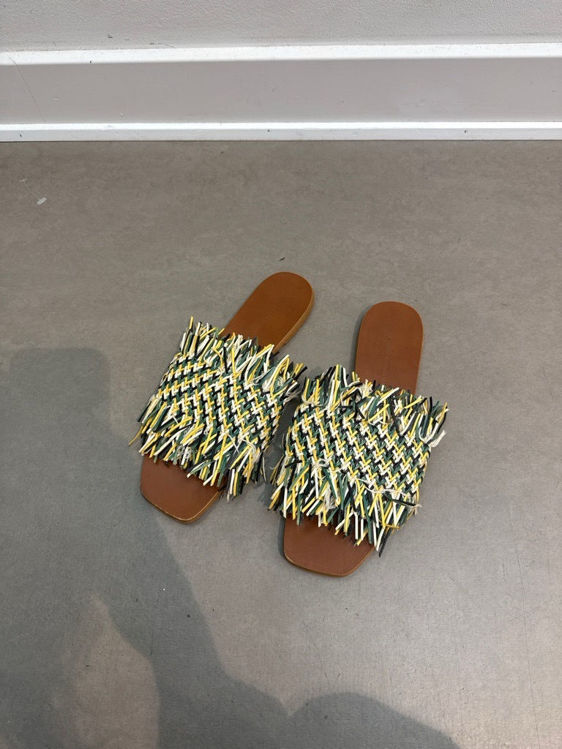 Billede af Zara læder slippers