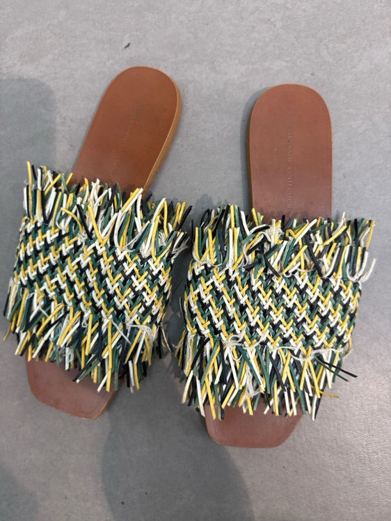 Billede af Zara læder slippers