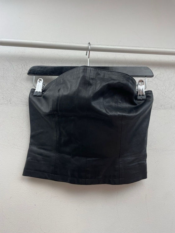 Billede af Oval Square leather bustier