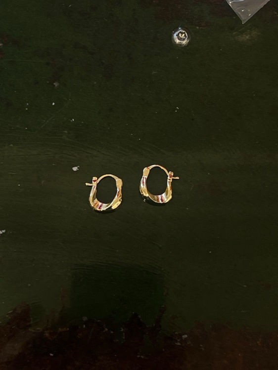 Billede af Saddal golden earrings 