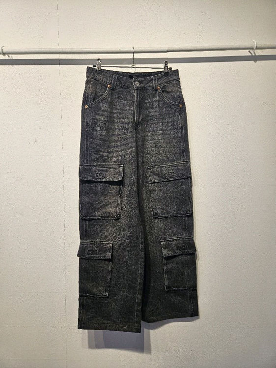 Billede af H&M fede sorte cargo bukser 