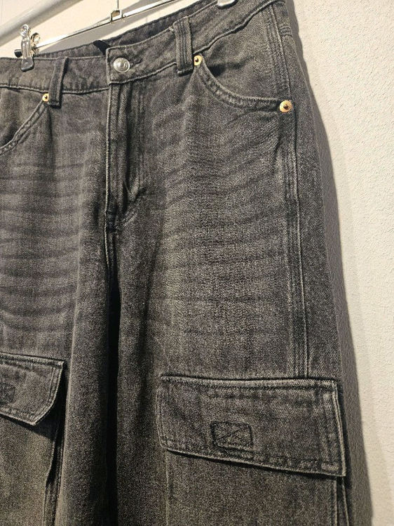 Billede af H&M fede sorte cargo bukser 