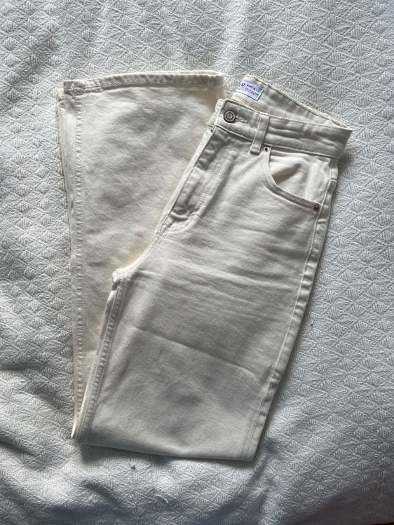 Billede af Creme farvet jeans 