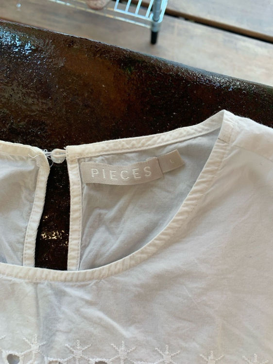 Billede af Pieces, white blouse, stl L