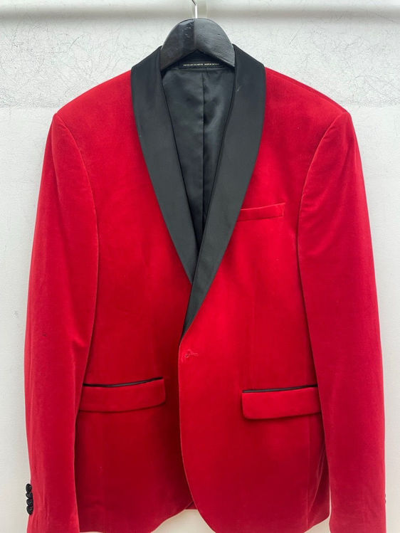 Billede af Rød velour blazer 