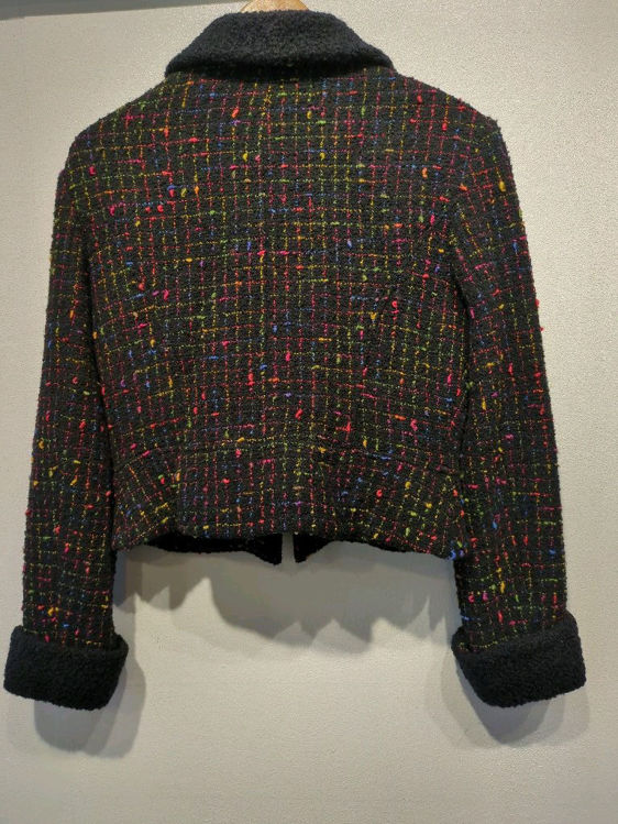Billede af KENZO JUNGLE Bolero jakke i Boucle med plys krave