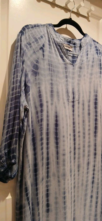 Billede af Vanting kaftan i blå tie dye