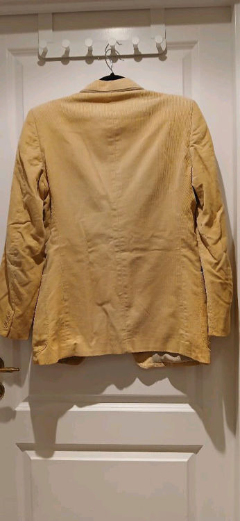 Billede af Vintage fløjls blazer i gul