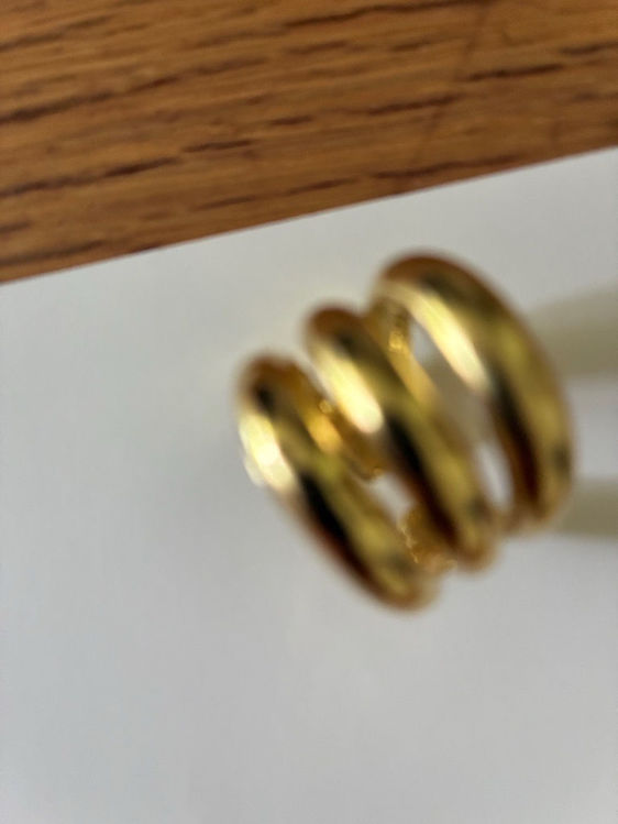 Billede af Ny gylden ring 3 x snoet