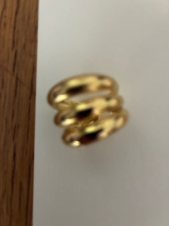 Billede af Ny gylden ring 3 x snoet