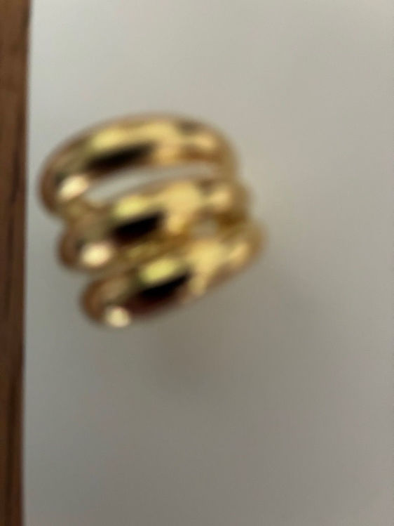 Billede af Ny gylden ring 3 x snoet
