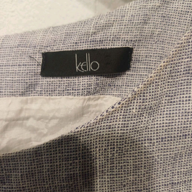 Billede af Kjole i hør stor i størrelse bælte fungere fint