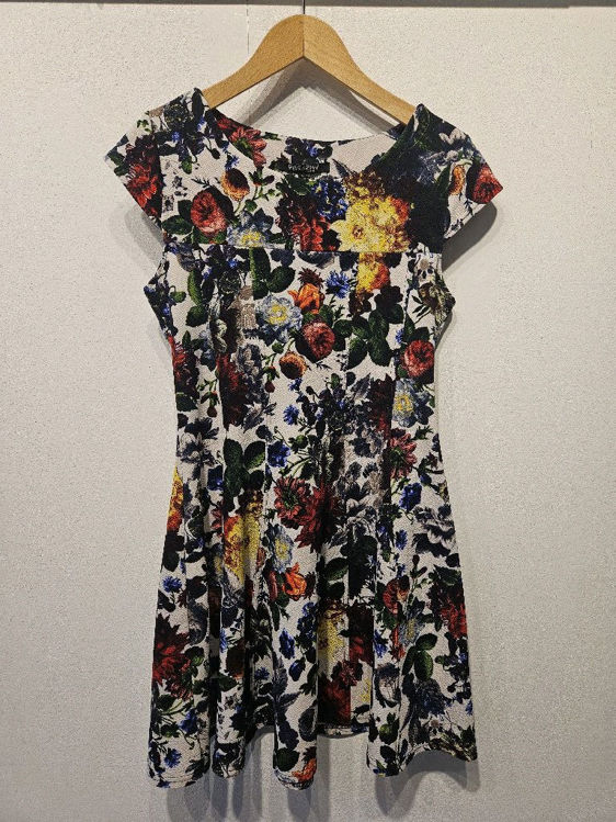 Billede af Vintage fin blomstret kjole 