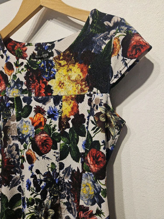 Billede af Vintage fin blomstret kjole 