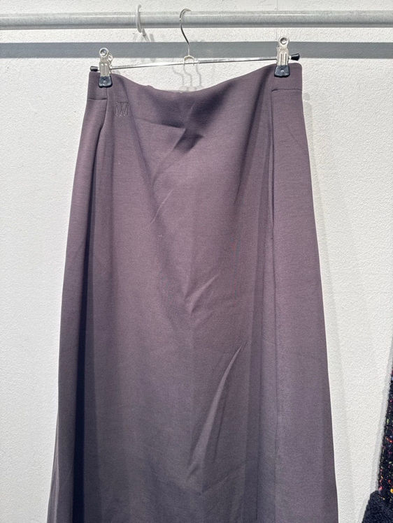 Billede af Brun jersey nederdel 